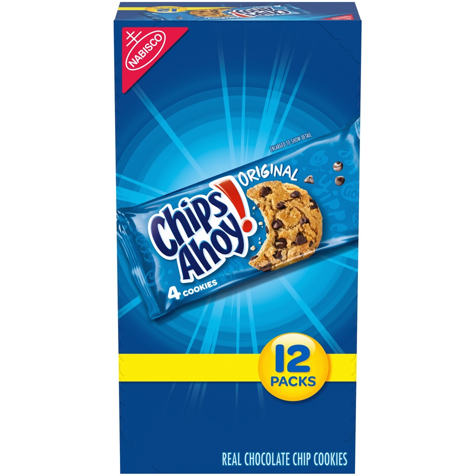 slide 2 of 9, Chips Ahoy! Chocolate Chip Cookies Single Serve Tray, 12 ct; 1.55 oz