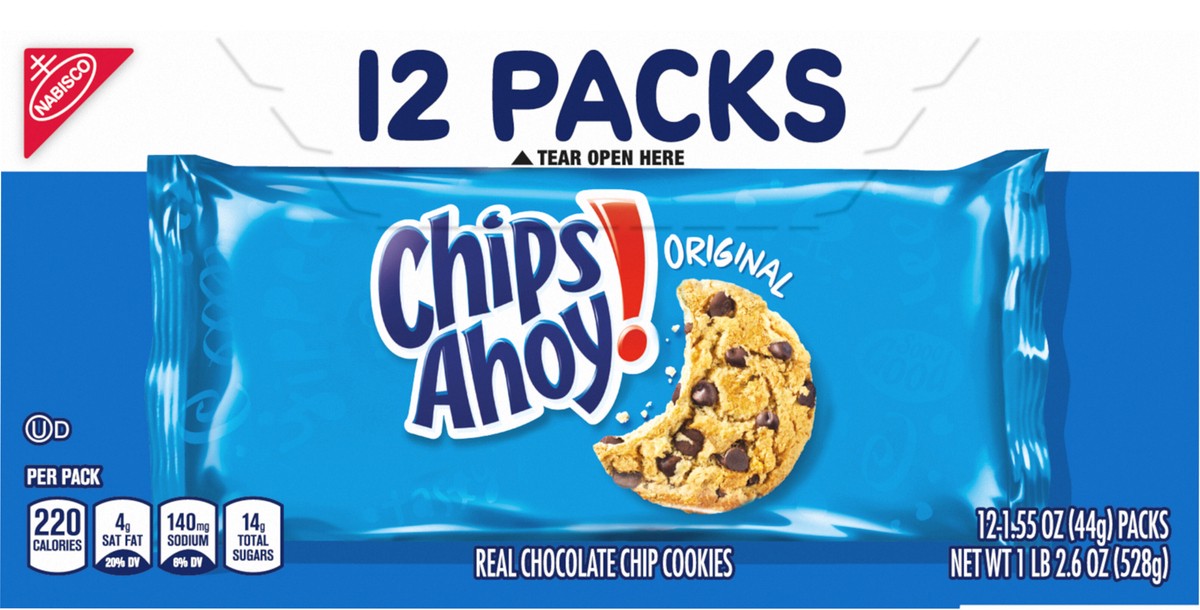 slide 8 of 9, Chips Ahoy! Single Serve 12Ct, 18.6 oz