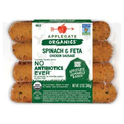 Applegate Organic Spinach & Feta Chicken Sausage