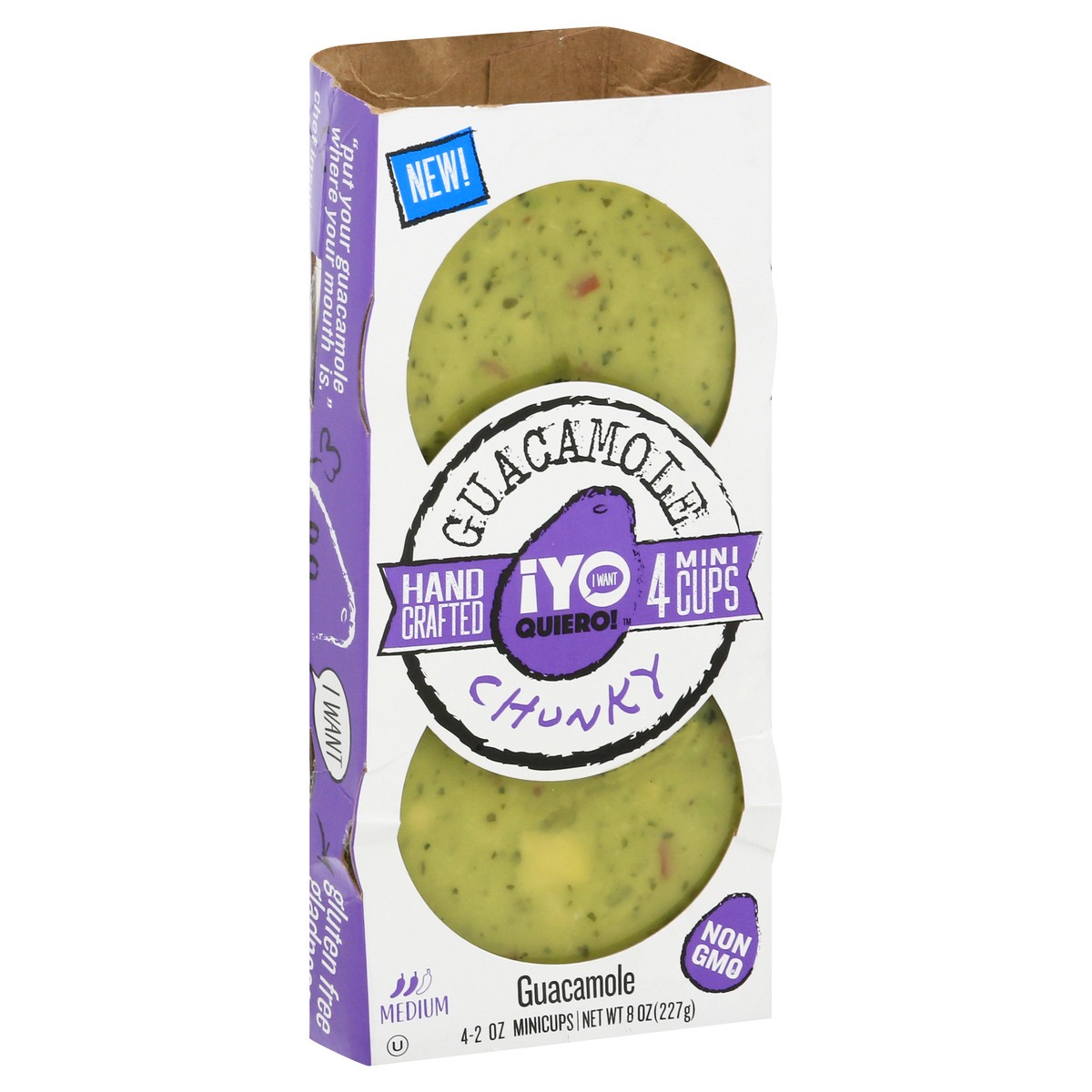 slide 12 of 14, ¡Yo Quiero! Chunky Medium Guacamole 4 - 2 oz Mini Cups, 4 ct