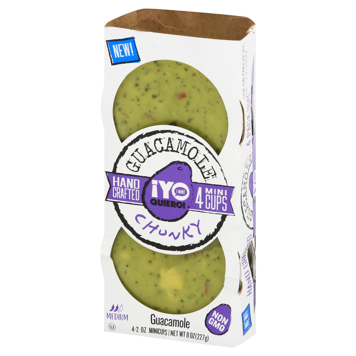 slide 10 of 14, ¡Yo Quiero! Chunky Medium Guacamole 4 - 2 oz Mini Cups, 4 ct