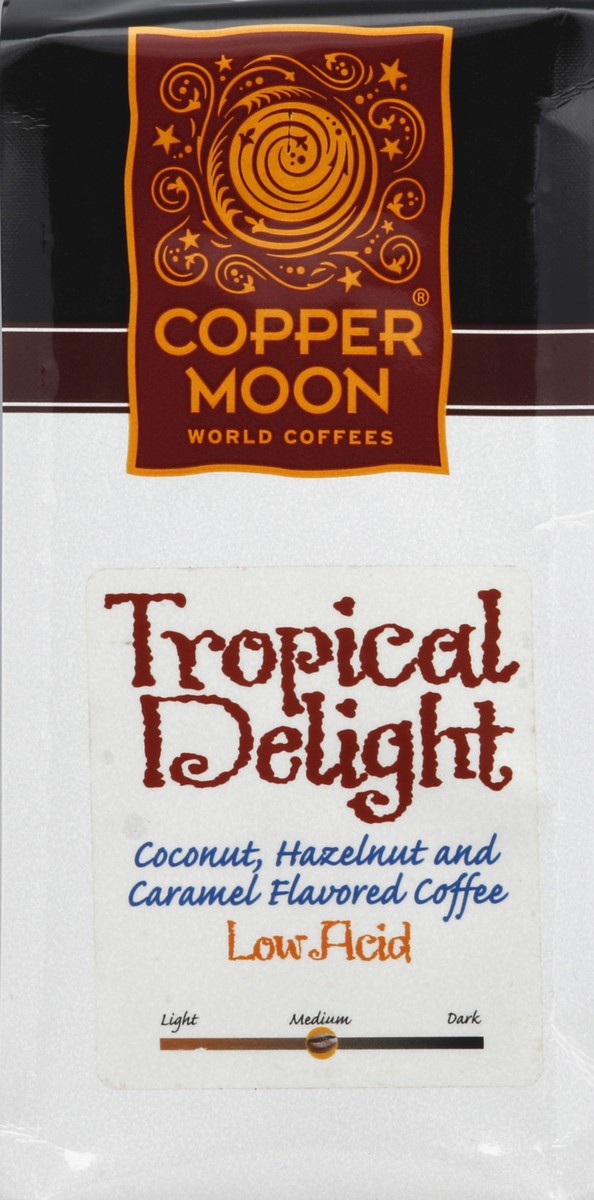 slide 3 of 5, Copper Moon Coffee Tropical Coconut Ground, Medium Roast, 12 oz