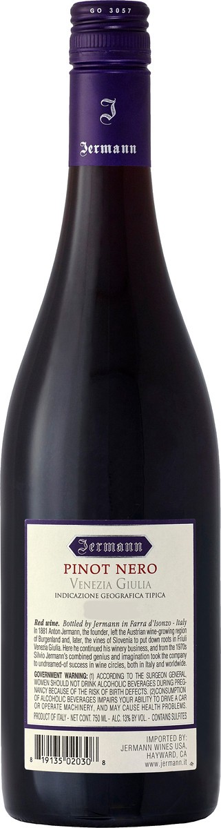 slide 2 of 3, Jermann Red Angel Pinot Nero Italian Red, 750 ml