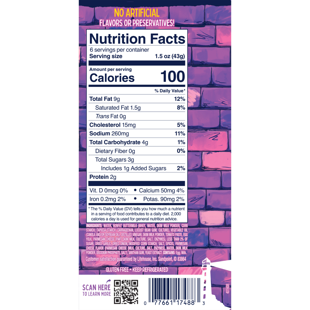 slide 3 of 4, Litehouse® Teenage Mutant Ninja Turtles Pizza Ranch Salad Dressing, 6 ct; 1.5 fl oz