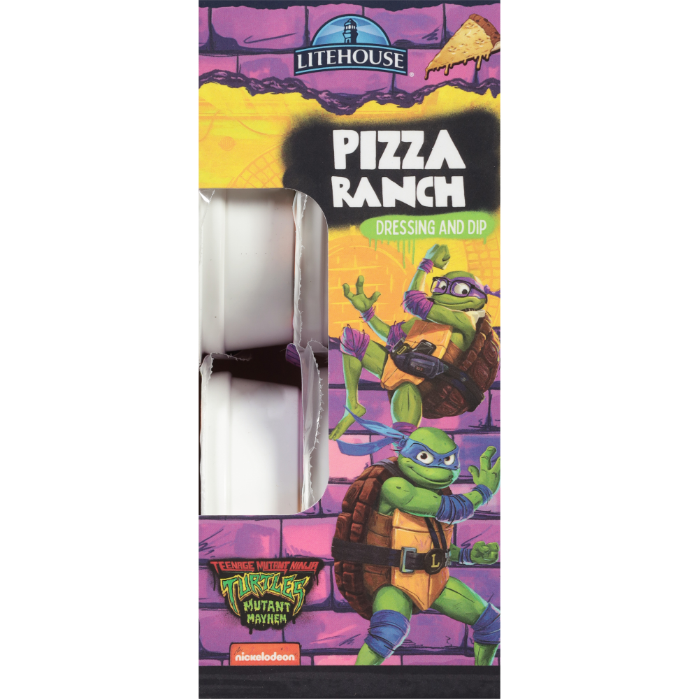 slide 2 of 4, Litehouse® Teenage Mutant Ninja Turtles Pizza Ranch Salad Dressing, 6 ct; 1.5 fl oz