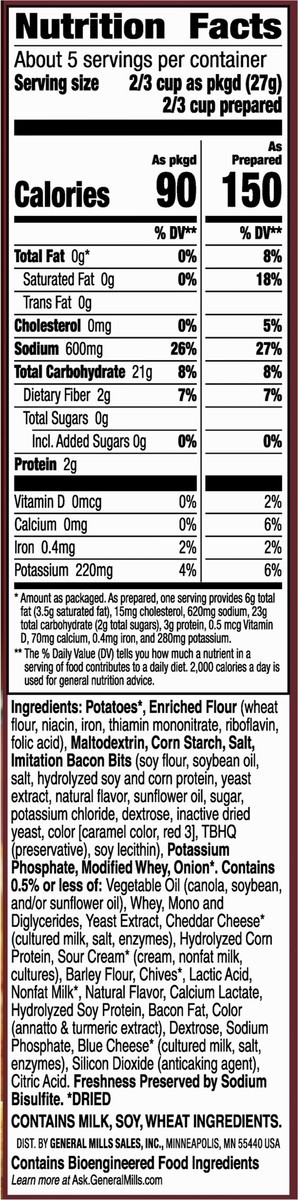 slide 8 of 9, Betty Crocker Loaded Casserole Potatoes, 4.5 oz, 4.5 oz