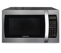 Farberware Professional 1.3 cu ft 1100-Watt Microwave Oven with Sensor, Stainless/Silver