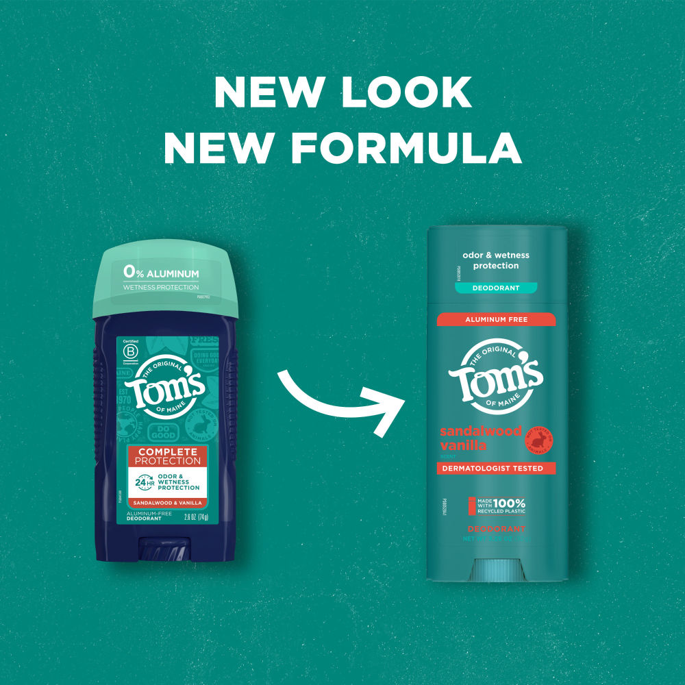 slide 5 of 6, Tom's of Maine Tom''s of Maine Sandalwood Vanilla Natural Deodorant for Men and Women, Aluminum Free, 3.25 Oz., 3.25 oz