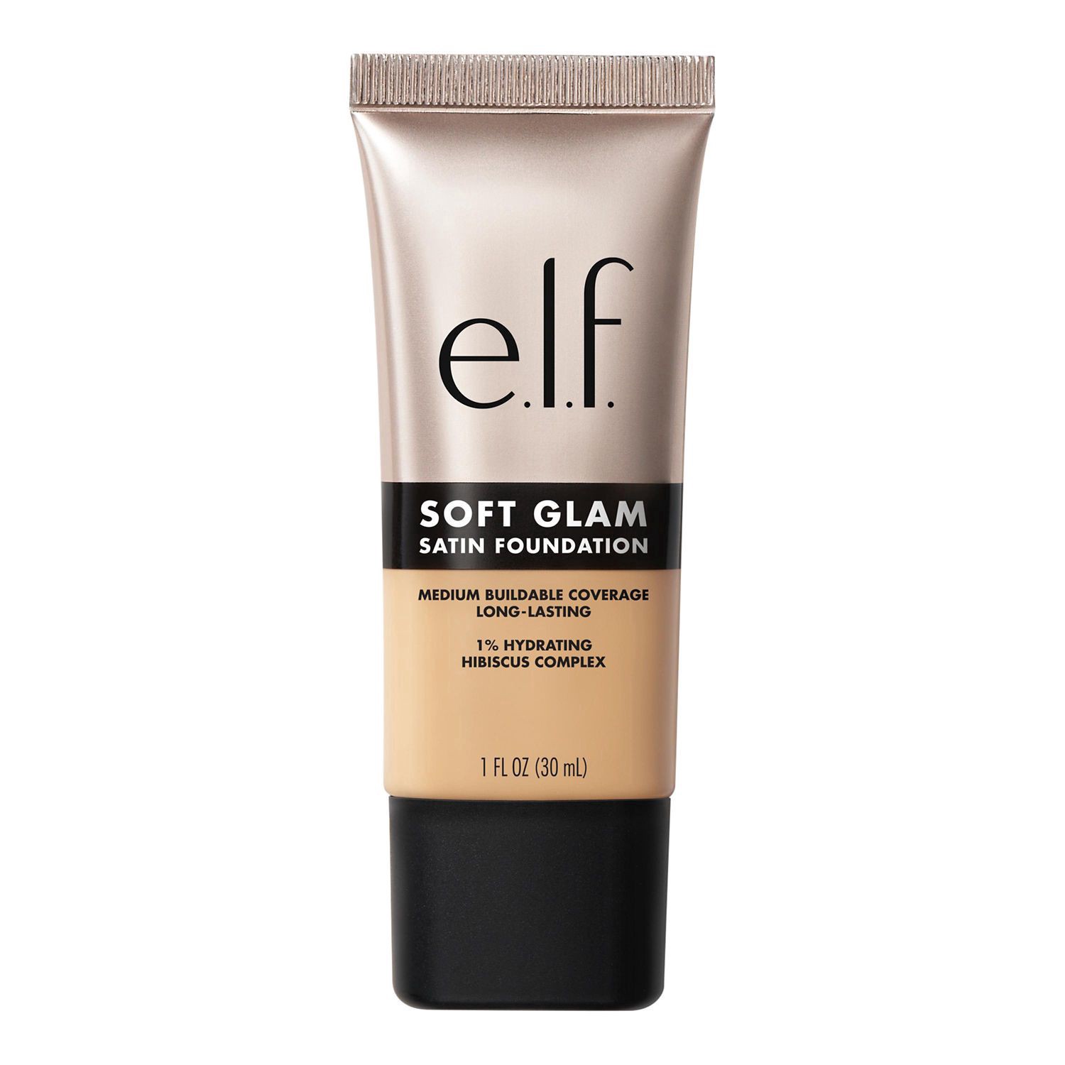 slide 1 of 1, ELF E.L.F. Cosmetics Soft Glam Satin Foundation, 22 Light Warm, 1 oz