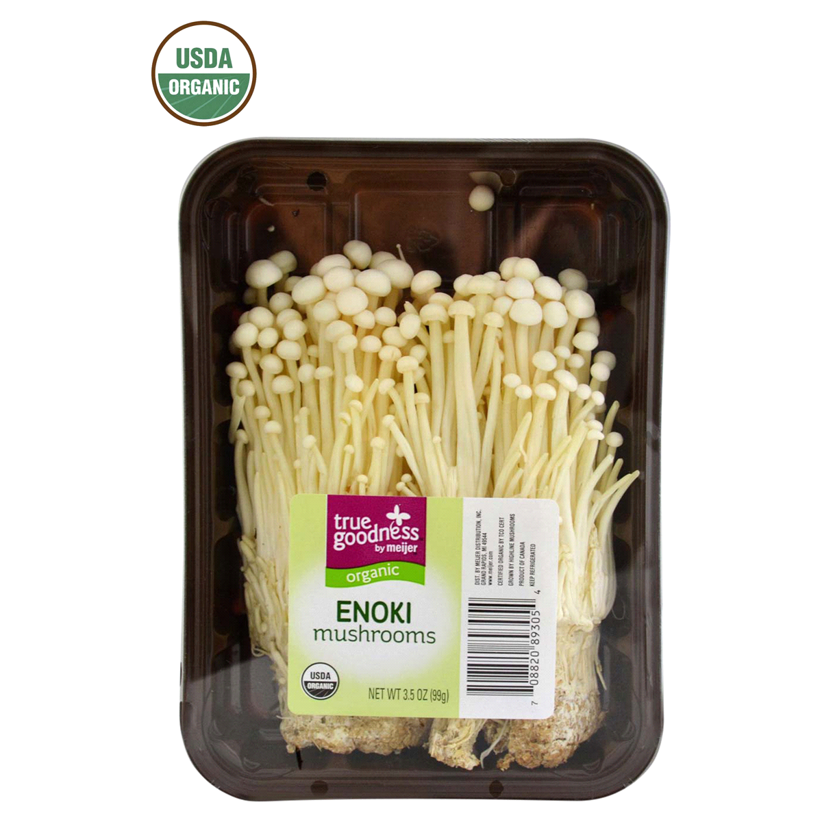 slide 1 of 1, True Goodness Organic Enoki Mushrooms, 3.5 oz