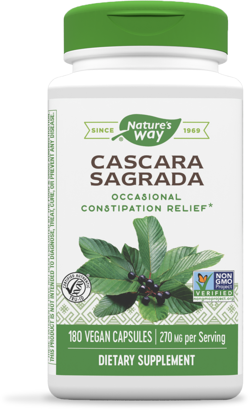 slide 1 of 2, Nature's Way Cascara Sagrada, 180 ct