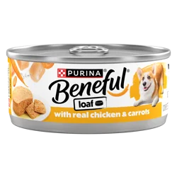 Purina Beneful With Real Chicken and Carrots Wet Dog Food Loaf - (12) 5.5 oz. Cans