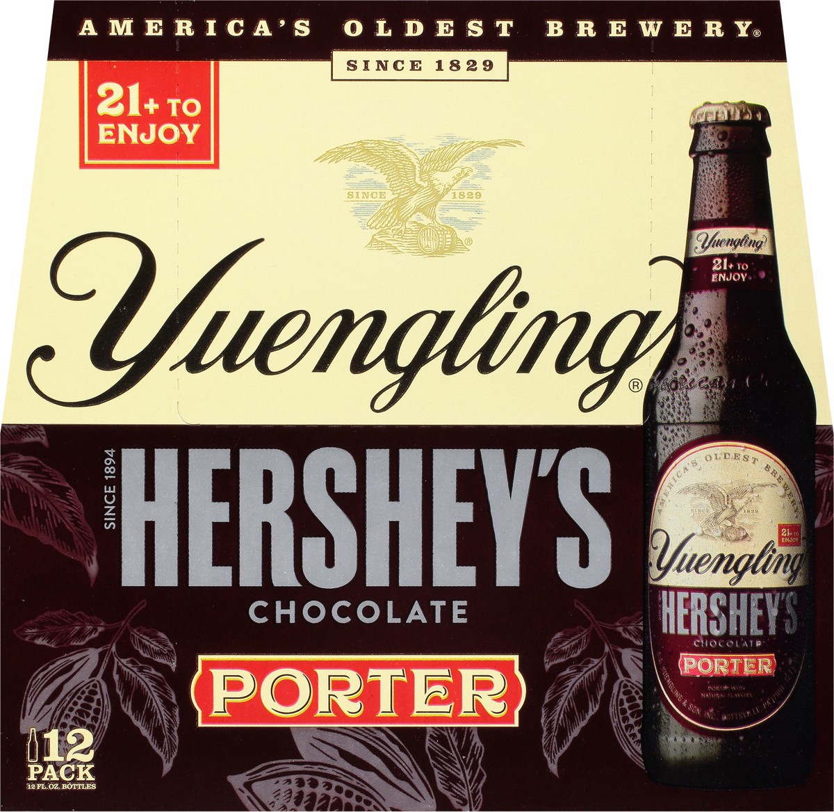 slide 9 of 12, Yuengling Hershey's Chocolate Porter Beer 12 - 12 fl oz Bottles, 12 ct; 12 oz