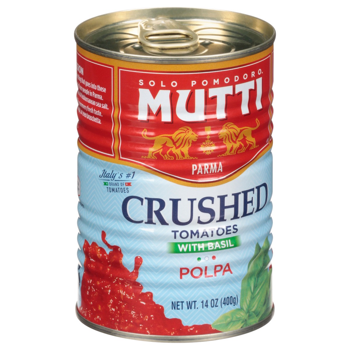 slide 6 of 14, Mutti Crushed with Basil Polpa Tomatoes 14 oz, 14 oz