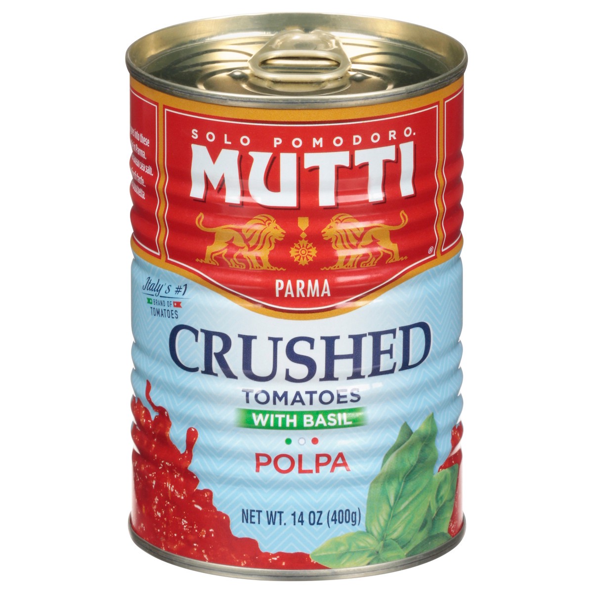 slide 8 of 14, Mutti Crushed with Basil Polpa Tomatoes 14 oz, 14 oz