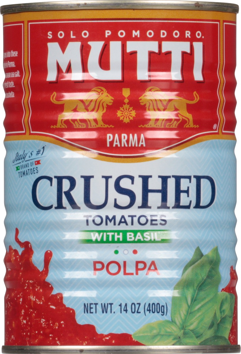 slide 3 of 14, Mutti Crushed with Basil Polpa Tomatoes 14 oz, 14 oz