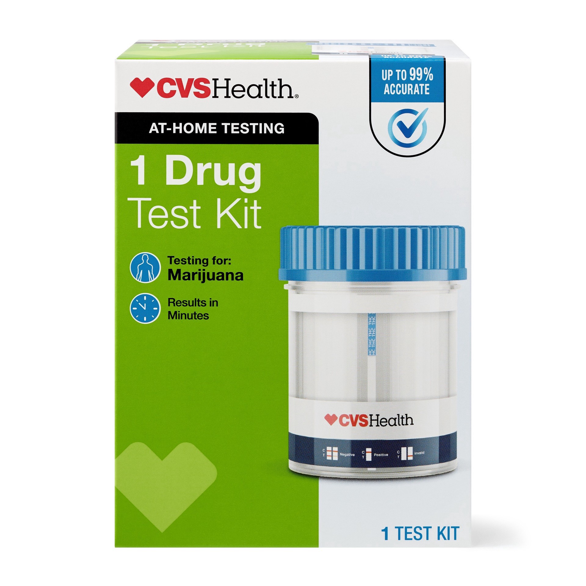 slide 1 of 1, CVS Health Home Drug Test Kit, Marijuana, 1 Pack, 1 ct