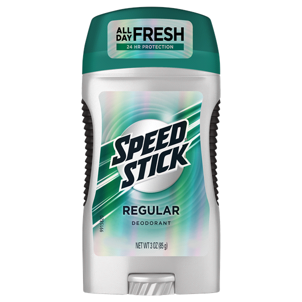 slide 1 of 1, Speed Stick Regular Scented Deodorant Stick, 3.25 oz