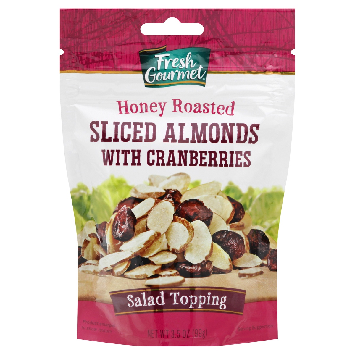 slide 1 of 6, Fresh Gourmet Honey Roasted Sliced Almonds With Cranberries, 3.5 oz