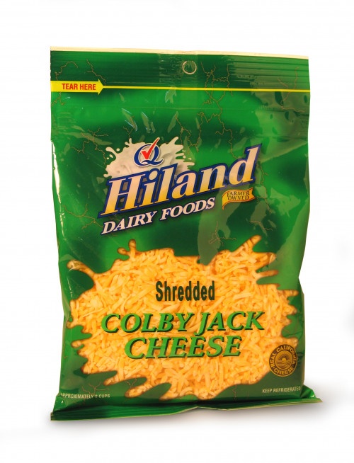 slide 1 of 1, Hiland Dairy Shredded Colby Jack Cheese, 8 oz