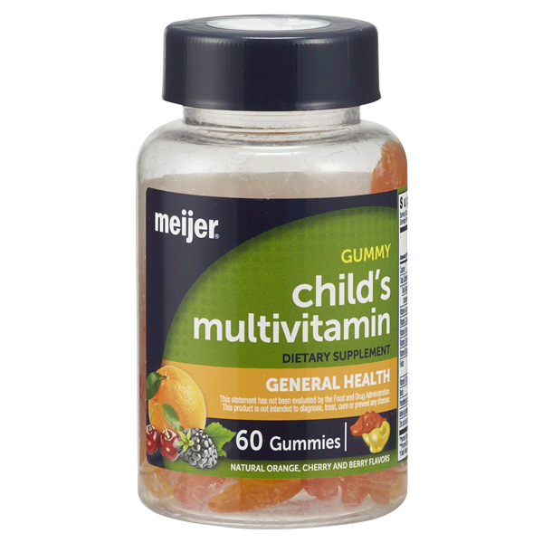 slide 1 of 1, Meijer Gummy Child Multi Vitamin Dietary Supplement, 60 ct