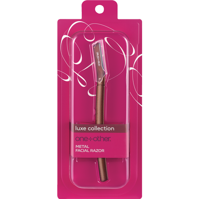 slide 1 of 1, ONE+OTHER Luxe Collection Metal Facial Razor, 1 ct