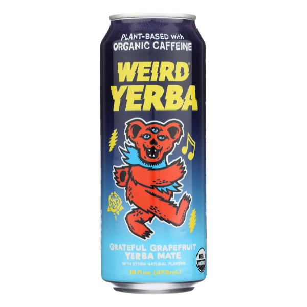 slide 1 of 1, Drink Weird Grateful Grapefruit Yerba Mate 16 fl oz, 16 fl oz