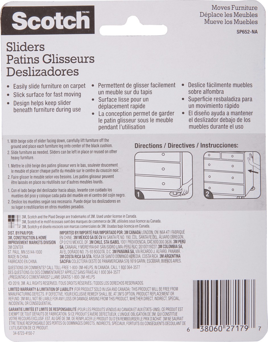 slide 6 of 9, Scotch Reusable Hard Sliders 4 ea, 4 ct