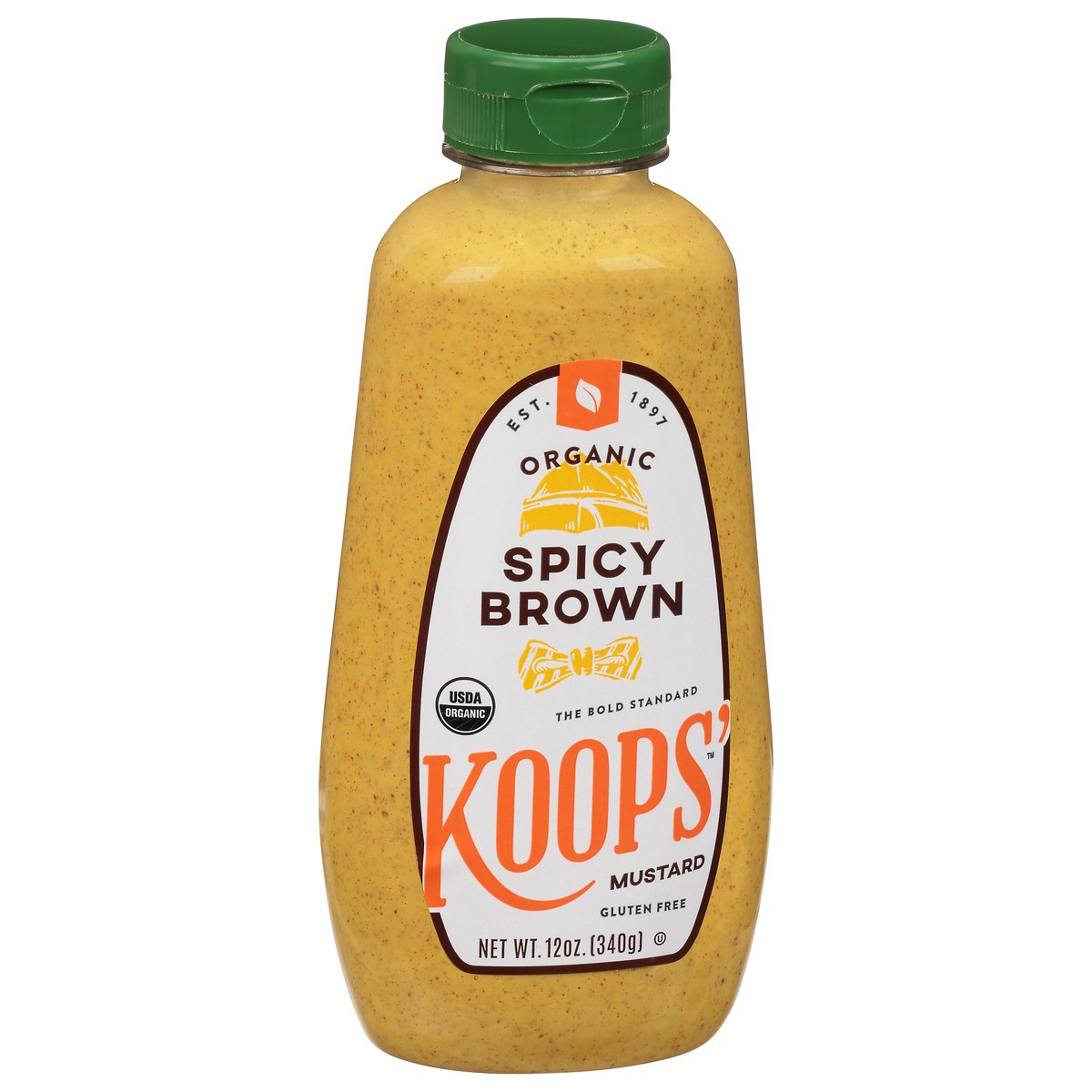 slide 2 of 13, Koops' Organic Spicy Brown Mustard 12 oz, 12 oz