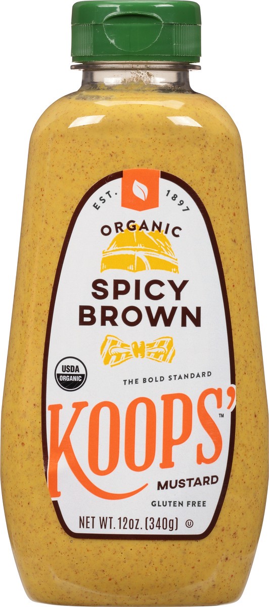 slide 9 of 13, Koops' Organic Spicy Brown Mustard 12 oz, 12 oz