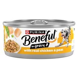 Purina Beneful With Real Chicken and Peas in Gravy Wet Dog Food - (12) 5.5 oz. Cans
