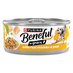 Purina Beneful With Real Chicken and Peas in Gravy Wet Dog Food - (12) 5.5 oz. Cans