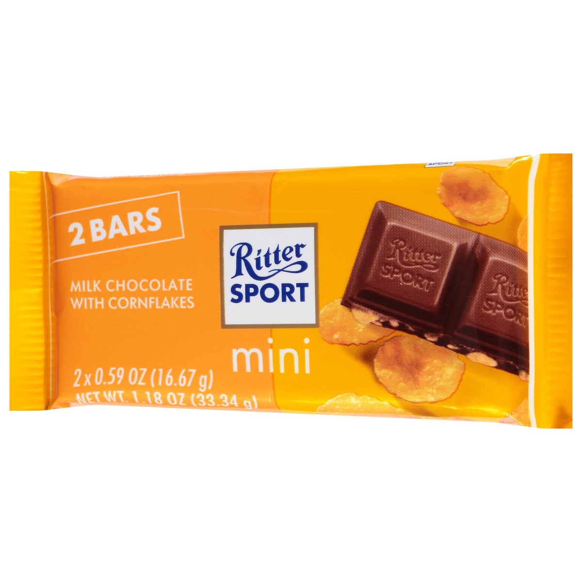 slide 3 of 9, RITTER SPORT Ritter Mini Bar- Milk Choc Cornflake, 1.18 oz