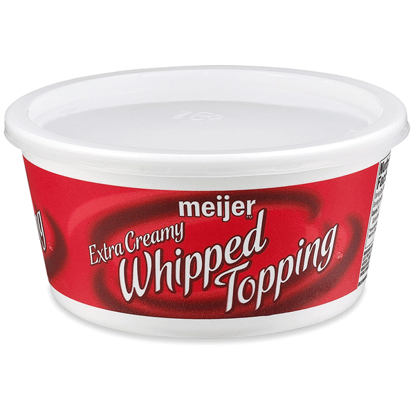 slide 1 of 1, Meijer Extra Creamy Whipped Topping, 8 oz