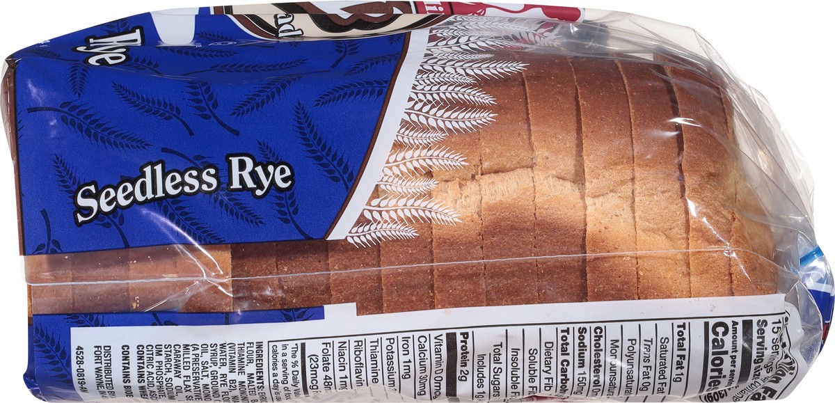 slide 9 of 9, Aunt Millie's Seedless Rye Bread, 16 oz