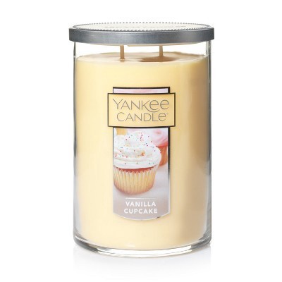slide 1 of 1, Yankee Candle 2-Wick Glass Tumbler Candle Vanilla Cupcake, 22 oz