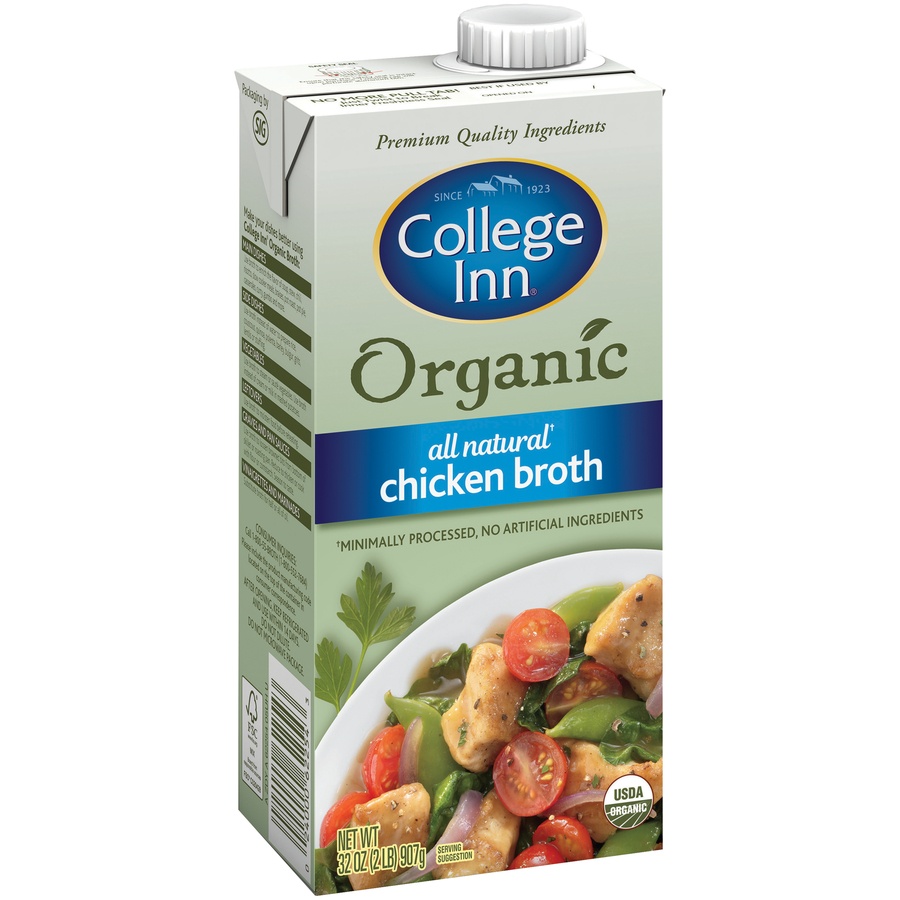 slide 2 of 4, College Inn Organic Broth - Chicken, 32 oz