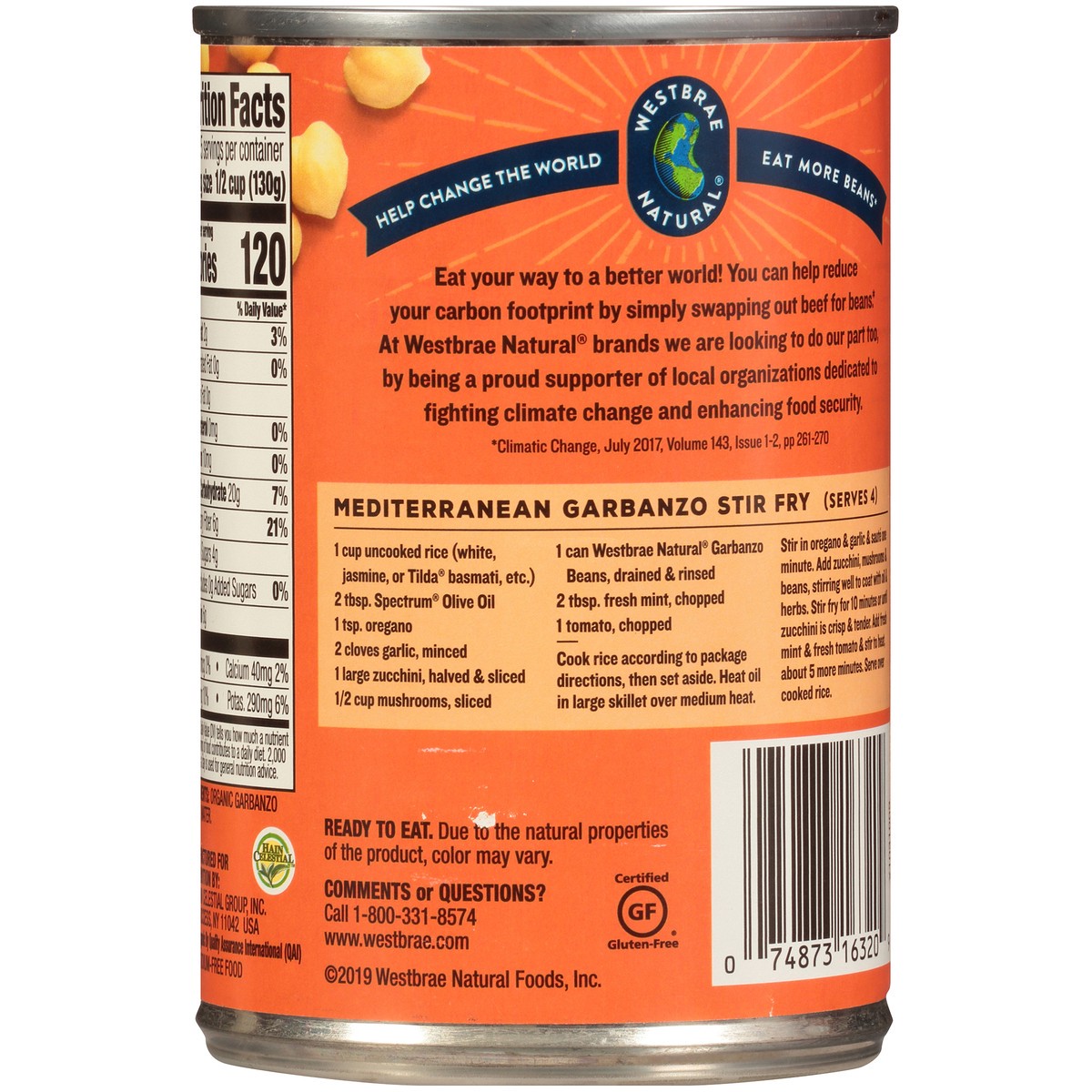 slide 8 of 10, Westbrae Natural Low Sodium Organic Garbanzo Beans, 15 oz