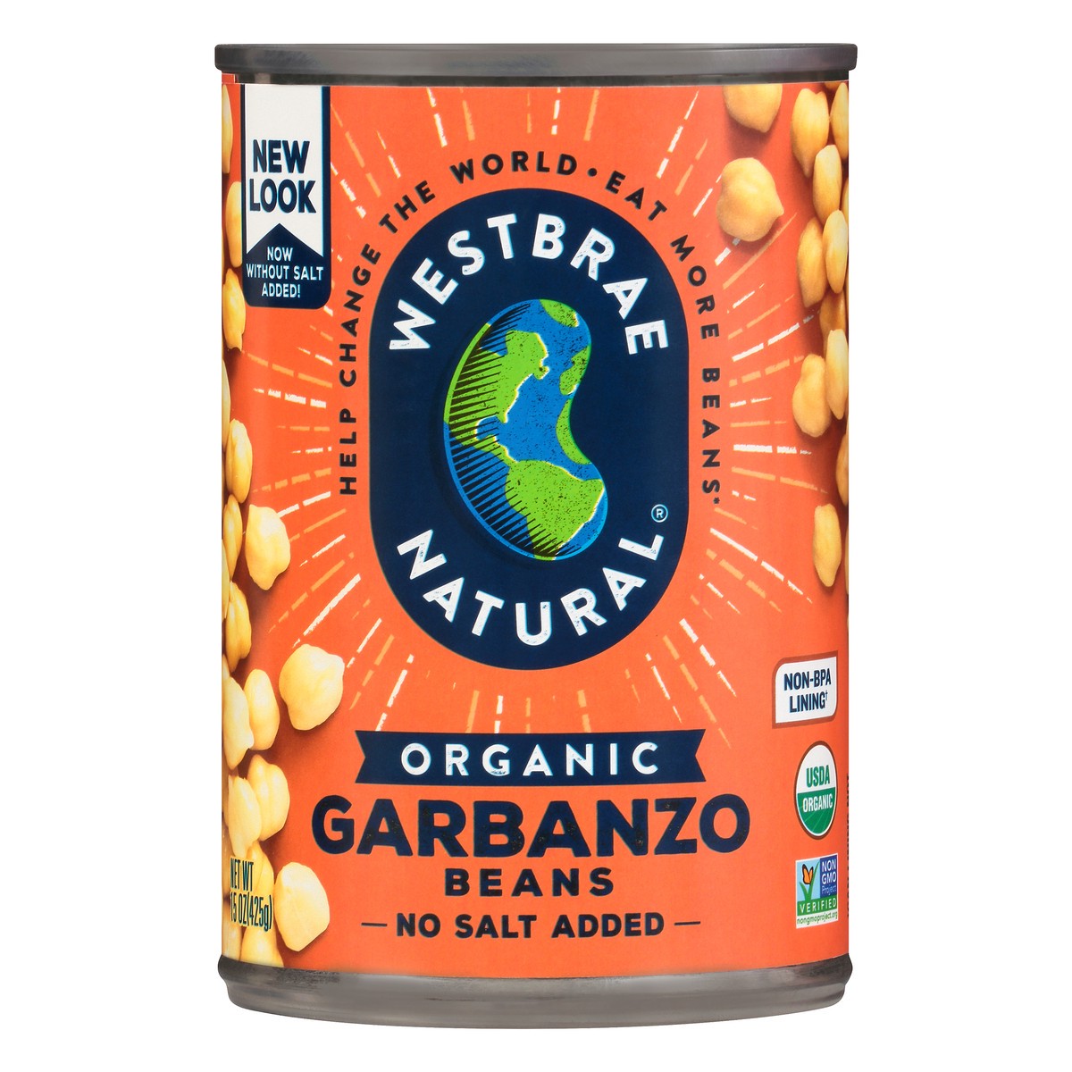 slide 4 of 10, Westbrae Natural Low Sodium Organic Garbanzo Beans, 15 oz