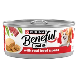 Purina Beneful With Real Beef and Peas Wet Dog Food Loaf - (12) 5.5 oz. Cans