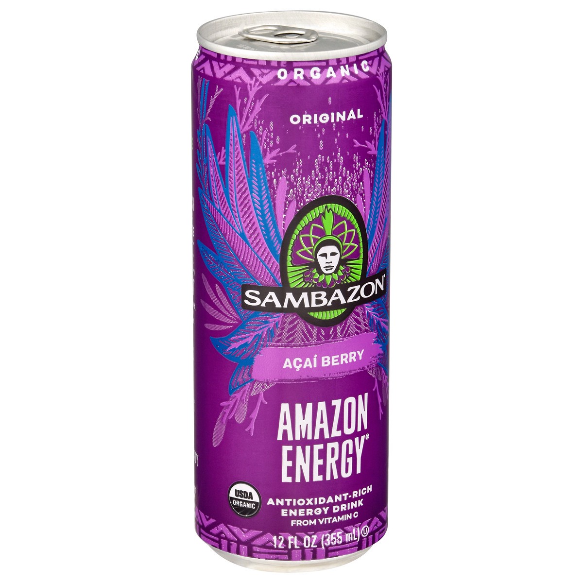 slide 3 of 9, Sambazon Amazon Energy Original Acai Berry Energy Drink - 12 fl oz, 12 fl oz