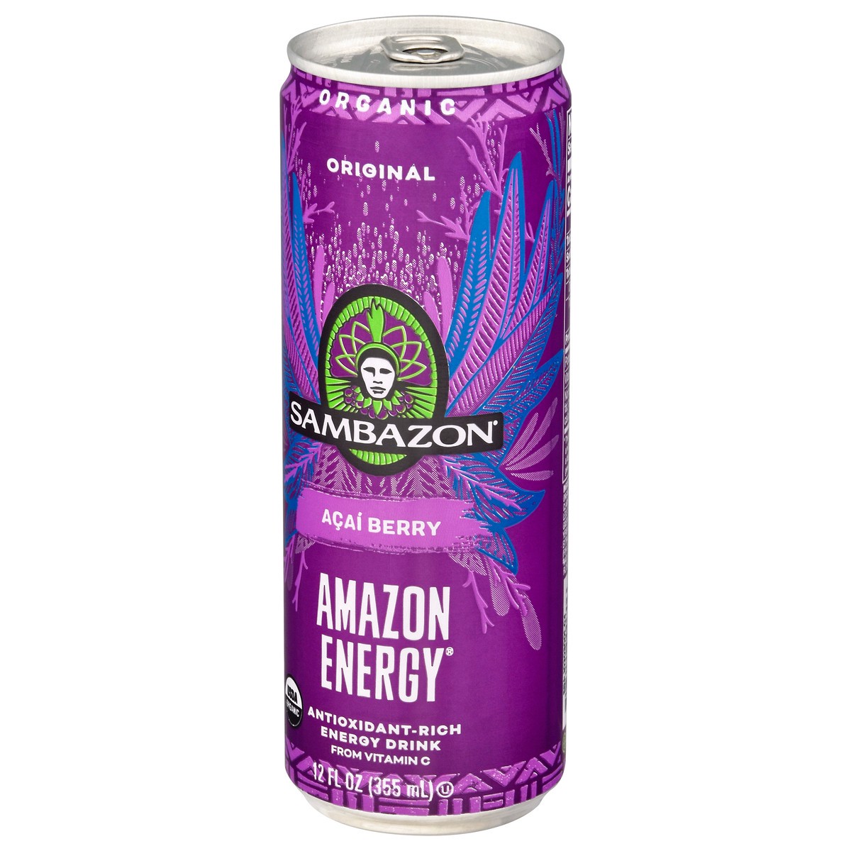 slide 9 of 9, Sambazon Amazon Energy Original Acai Berry Energy Drink - 12 fl oz, 12 fl oz