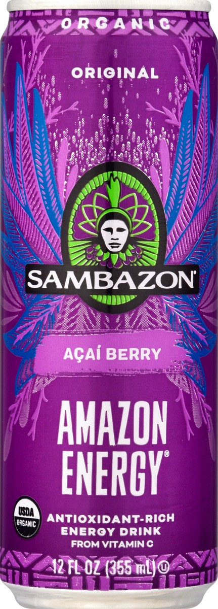 slide 2 of 9, Sambazon Amazon Energy Original Acai Berry Energy Drink - 12 fl oz, 12 fl oz