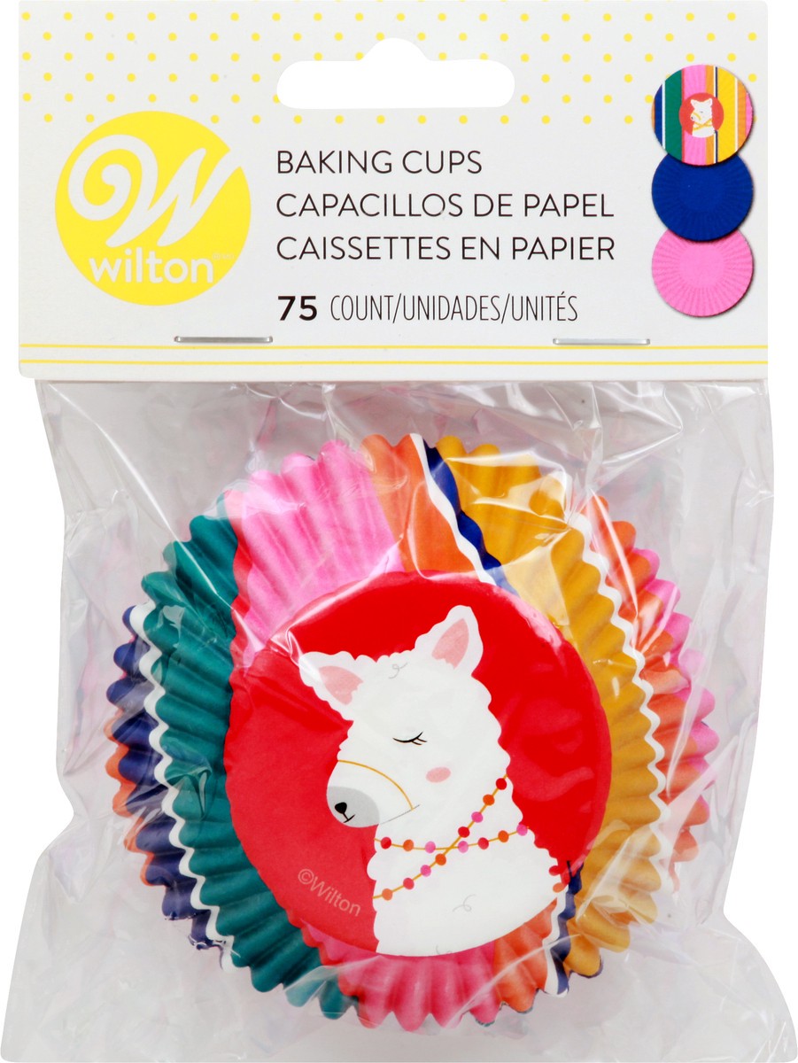 slide 4 of 8, Wilton Dessert Llama Baking Cups, 75 ct