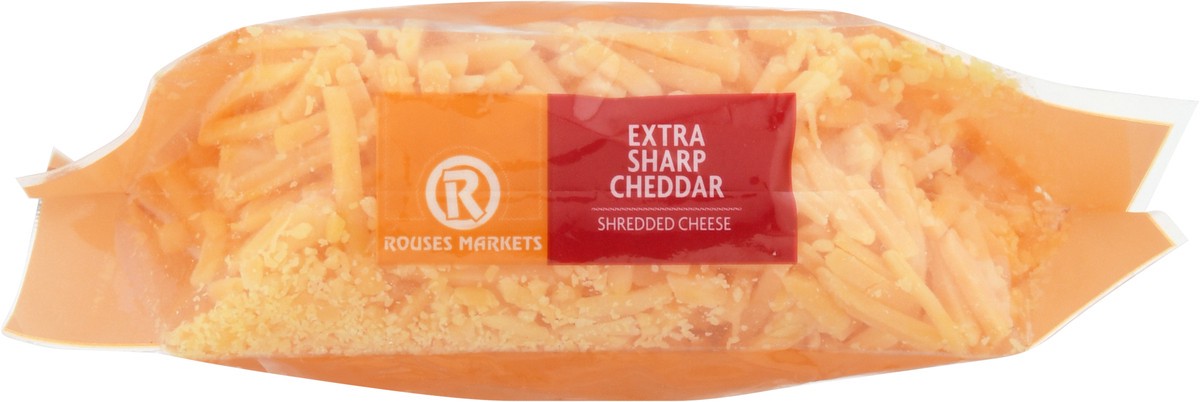 slide 9 of 9, Rouses Markets Extra Sharp Cheddar Shredded Cheese 8 oz, 8 oz