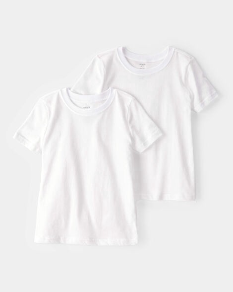 slide 1 of 2, Carter's Boys 2-Pack Cotton Undershirts White 4-5, 1 ct