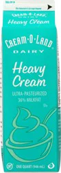 Cream-O-Land Heavy Cream 1 qt