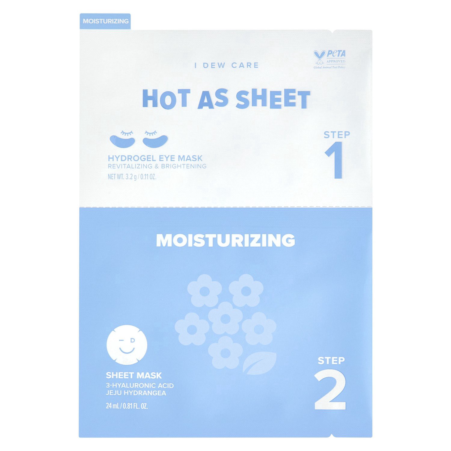 slide 1 of 3, I Dew Care Hydrogel Eye Sheet Moisturizing Mask 1 ea, 1 ct
