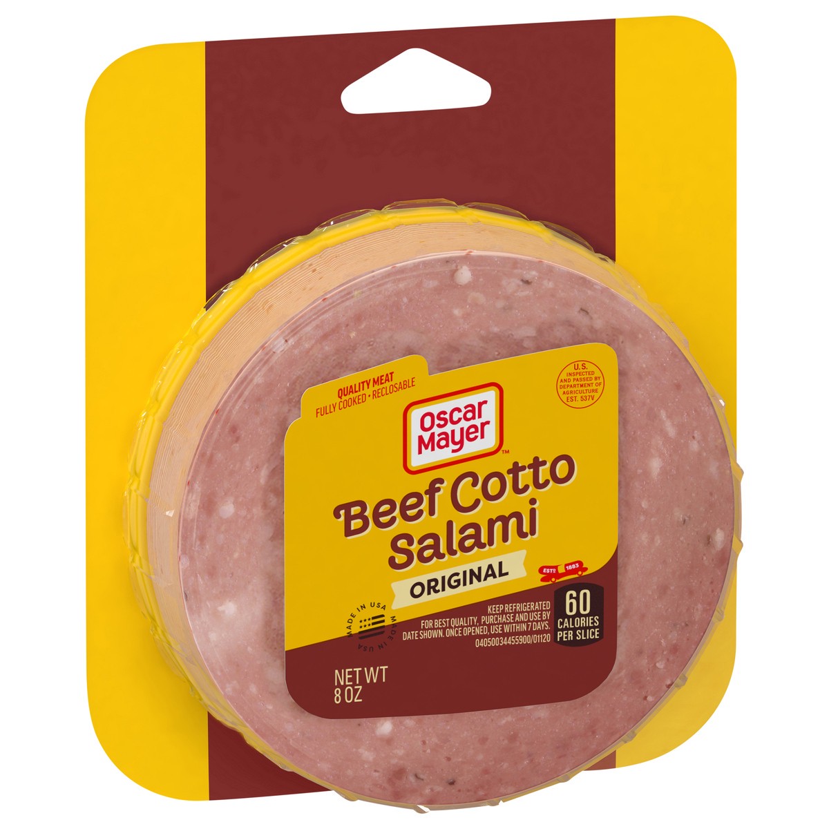 slide 8 of 9, Oscar Mayer Beef Cotto Salami Sliced Lunch Meat, 8 oz. Pack, 8 oz