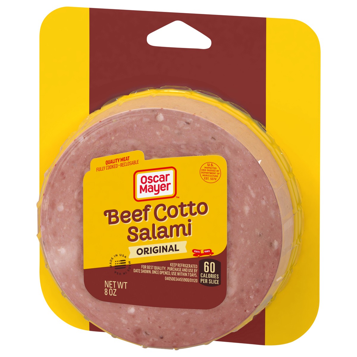 slide 3 of 9, Oscar Mayer Beef Cotto Salami Sliced Lunch Meat, 8 oz. Pack, 8 oz